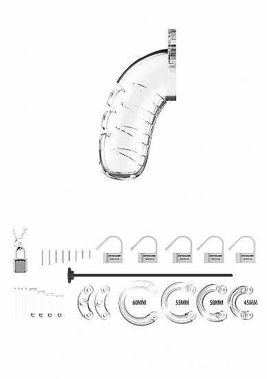 Penio narvas "Chastity Cage Nr. 16 - Transparent" 
Žaislas, kuris Jūsų  BDSM  žaidimus pavers dar įdomesnius. Suvaržykite savo partnerį su Penio narvu. 
Pagamintas iš aukštos kokybės gamyboje  naudojamos medžiagos. Apgalvota ir išspręsta techninė dalis  leidžia kiek įmanoma saugiai naudotis šiuo itin pikantišku BDSM aksesuaru.  
Penio narvas nukreipia penį žemyn, taigi pasiekti erekciją dėvint jį yra neįmanoma, arba tai kels diskomfortą. 
Kadangi higiena yra labai svarbi nešiojant narvą,  aukščiausios klasės Man|Cage serijoje yra ventiliacijos anga.  
Narvo naudojimas reikalauja žinių ir atsargumo. Nepameskite rakto ir jei pajusite skausmą nedelsiant narvą nuimkite. 
Komplekte esančios spynos užtikrina, kad jos  nesukels metalo detektorių signalizacijos  vakarėliuose, festivaliuose ar net oro uostuose! Todėl jį galėsite nešioti visur ir visada.