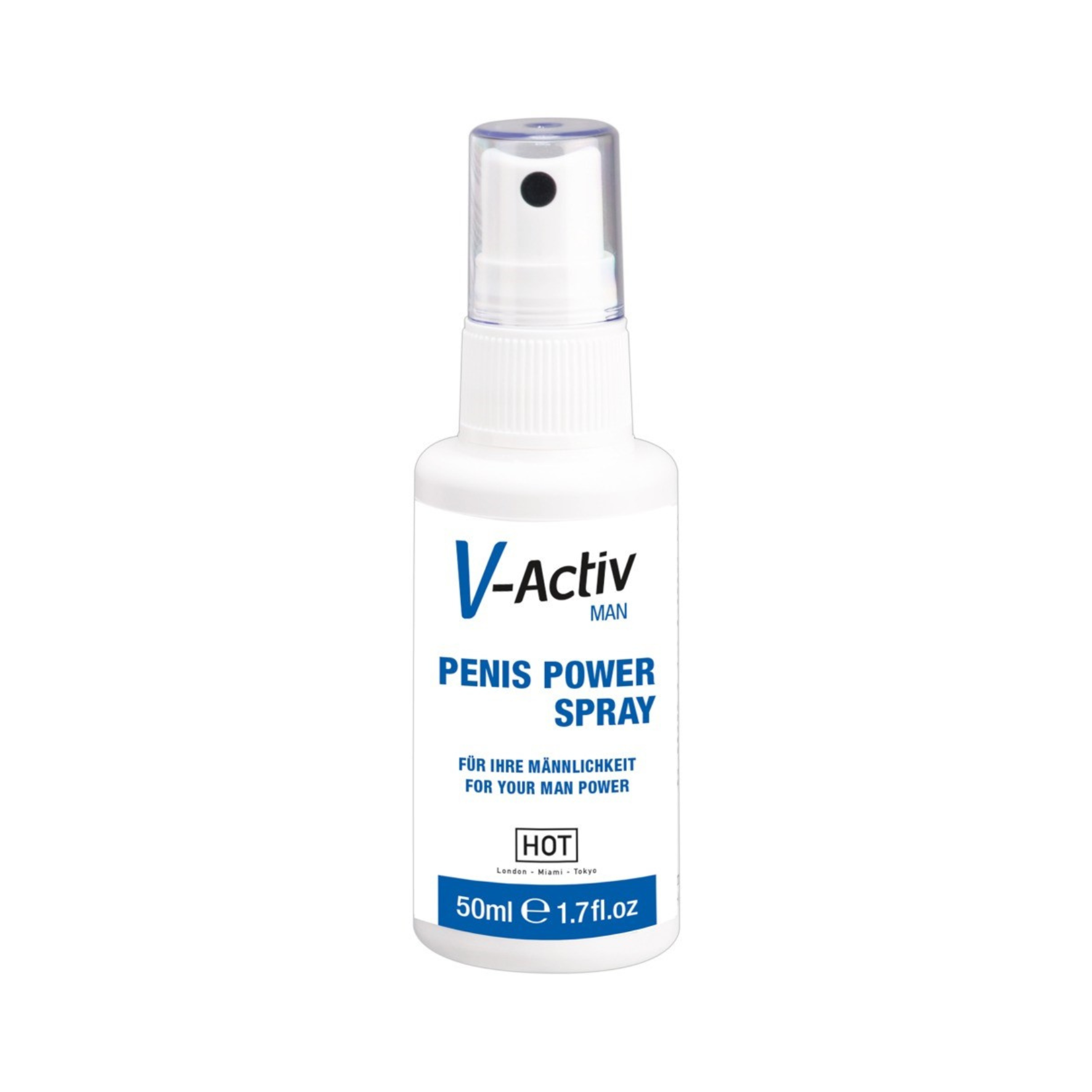 EREKCIJĄ STIPRINANTIS PURŠKIKLIS “HOT V-ACTIV PENIS POWER SPRAY” - 50 ML  
“HOT V-activ Penis Power Spray” - purškiklis sukurtas tiems, kurie nori daugiau. 
Šis  aukštos kokybės  purškiklis sukurtas naudojant išskirtinį  kraujotaką stimuliuojančių ir maitinančių ingredientų derinį  bei yra  praturtintas natūraliu ginkmedžio ekstraktu .  
Dėka unikalios sudėties, purškiklis  iškart sukelia intensyvią kraujotaką varpoje , padidina jautrumą ir orgazmo intensyvumą bei  gali padėti išlaikyti šį poveikį visą naktį . 
Naudojant kasdien, purškiklis  gali turėti teigiamą poveikį  Jūsų potencijai ir seksualiniam aktyvumui. 
Kaip naudoti?  
Užpurkškite šiek tiek purškiklio ant varpos ir sėklidžių. Tuomet švelniai masažuokite. 
Prieš užsidėdami prezervatyvą palaukite apie 5 minutes, kol purškiklis visiškai įsigers į odą. 
Preliudija gali būti labai erotiška , jei partneris perima masažo kontrolę.